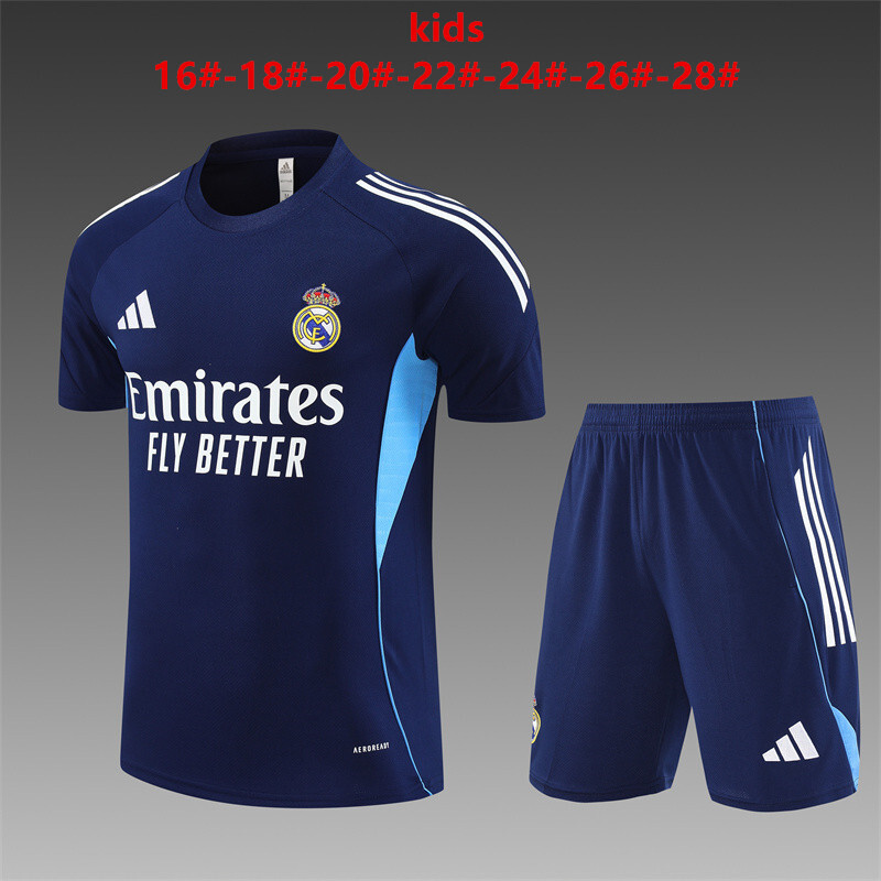 Real Madrid 2025/26 Kids Training Set blue