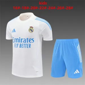 Real Madrid 2025/26 Kids Training Set white