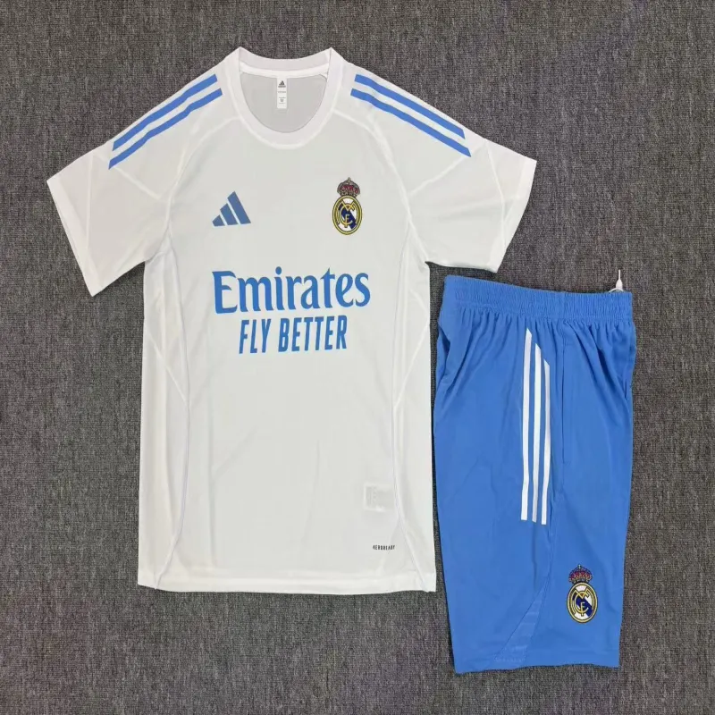 Real Madrid 2025/26 Conjunto de Entrenamiento Infantil blanco