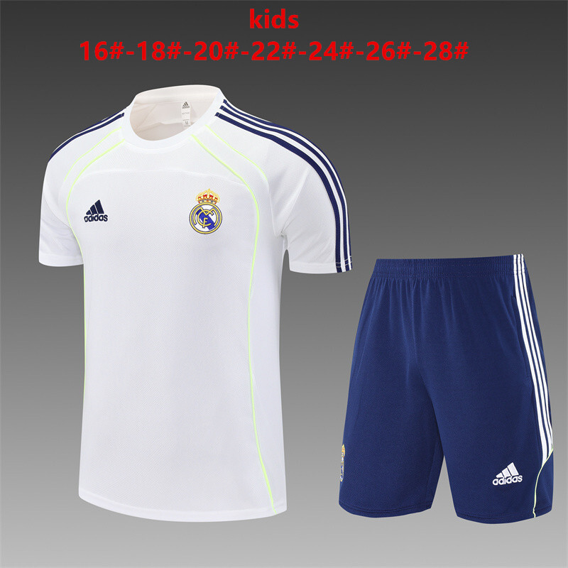 Real Madrid 2025/26 Conjunto de Entrenamiento Infantil blanco