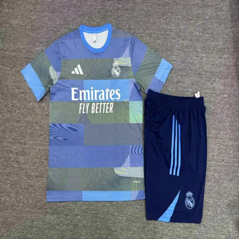 Real Madrid 2025/26 Ensemble Entraînement Enfan bleu
