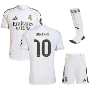 Real Madrid MBAPPÉ Kit di casa per bambini 2025/26 - Bianca