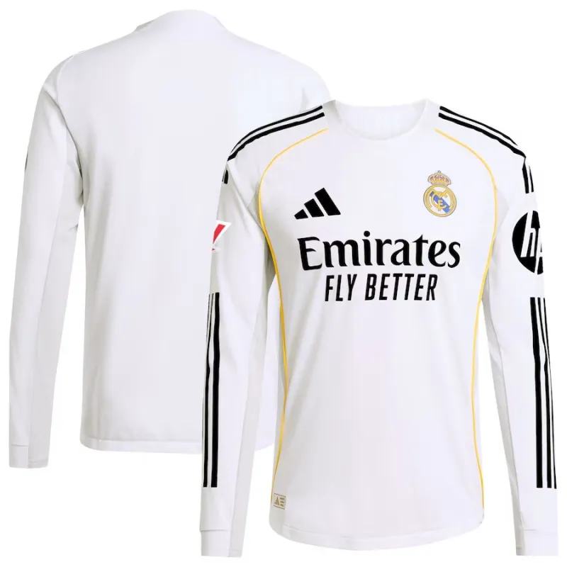Camiseta Real Madrid Local Manga Larga 2025/26