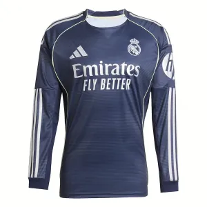 Maglia Real Madrid Trasferta Maniche Lunghe 2025/26