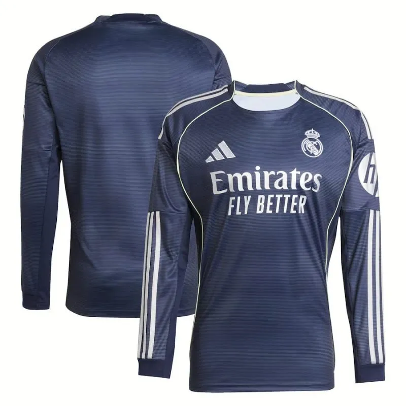 Real Madrid Auswärtstrikot Langarm 2025/26