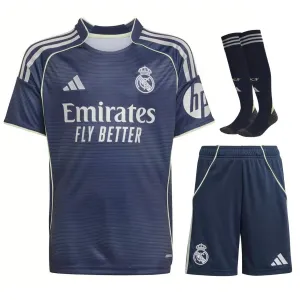 Kit di trasferta bambino di Real Madrid CF 2025/26 - Blu