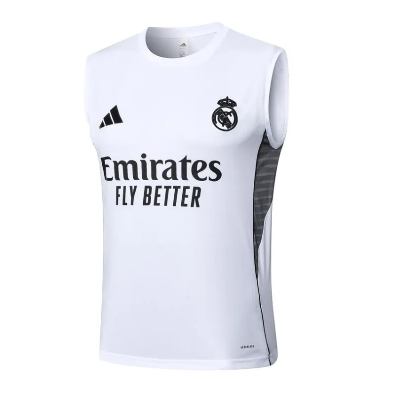 Conjunto de Pantalones Cortos y Camiseta sin Mangas Real Madrid 2025/26 - Blanco