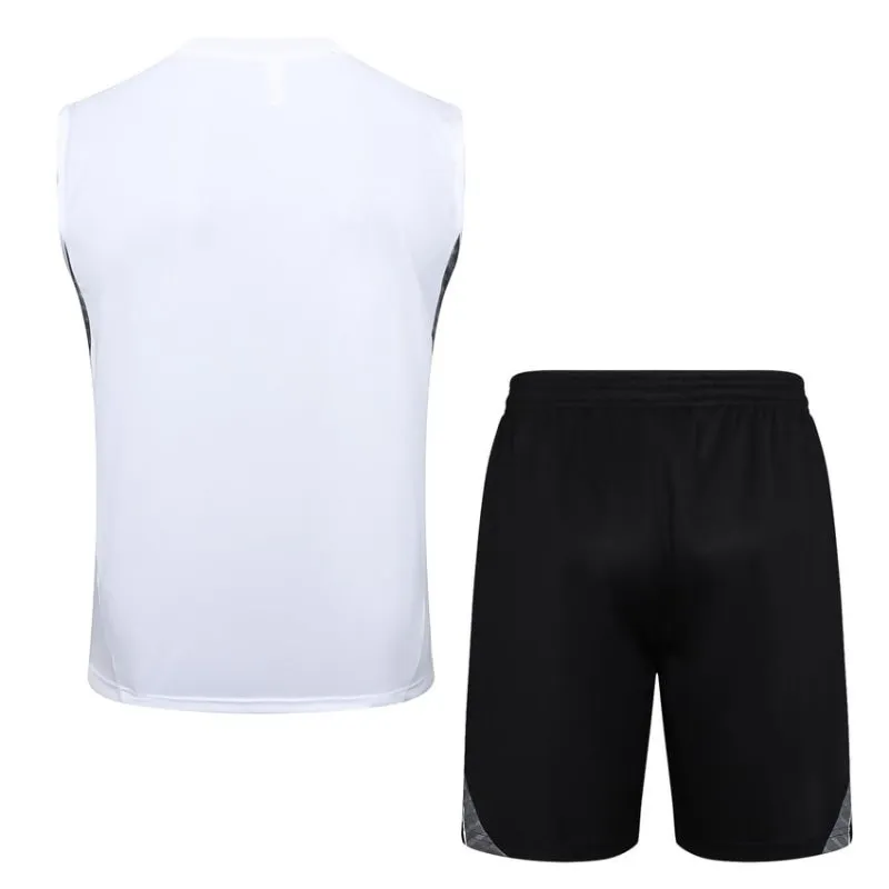 Conjunto de Pantalones Cortos y Camiseta sin Mangas Real Madrid 2025/26 - Blanco