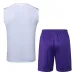 Conjunto Pantalón Corto & Chaleco Real Madrid 2025/26 - Blanco/Morado