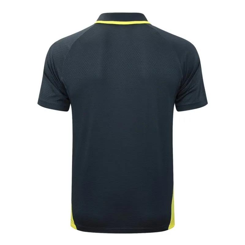 Real Madrid 2025/26 Sports Polo - Black/Yellow