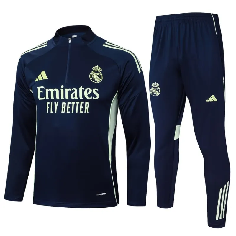 Real Madrid 2025/26 Tracksuit - Dark Blue