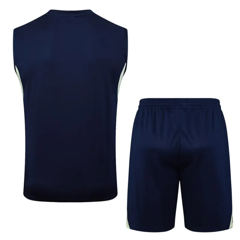 Real Madrid 2025/26 Shorts & Vest Set - Dark Blue
