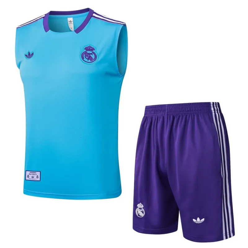 Real Madrid 2025/26 Shorts & Vest Set - Blue