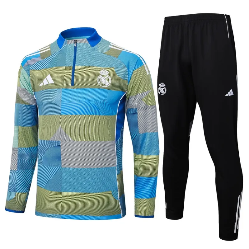 Real Madrid 2025/26 Tracksuit - Blue/Green