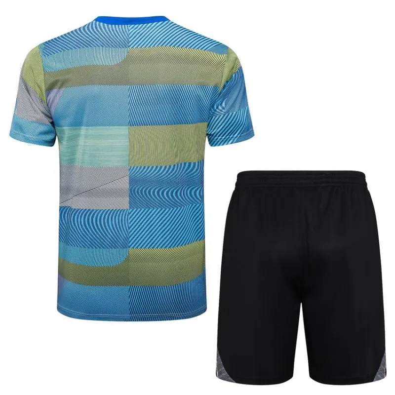 Real Madrid 2025/26 Training Jersey + Shorts - Blue/Green