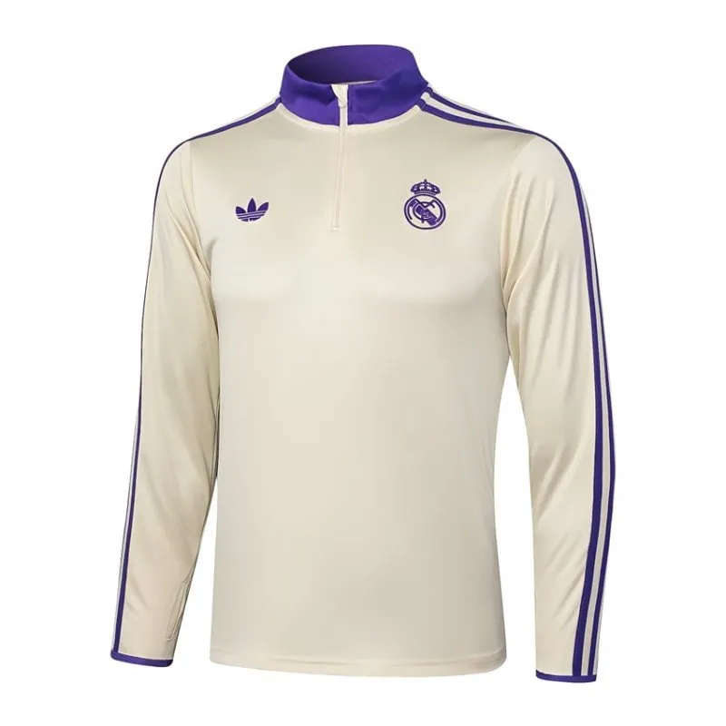 Real Madrid 2025/26 Tracksuit - Beige