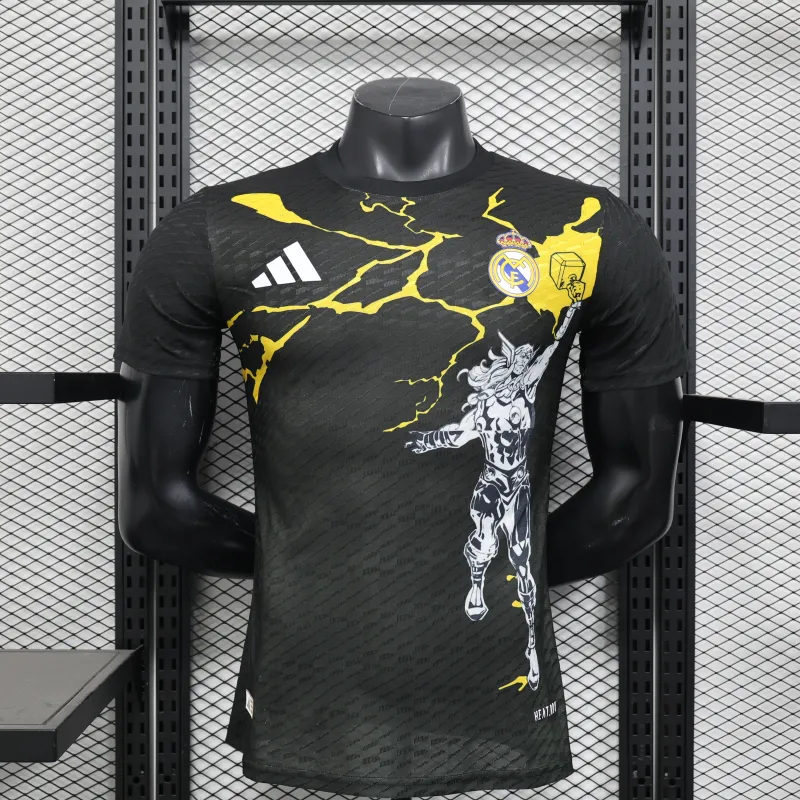 Real Madrid 2025/26 Marvel Edition Player Jersey - Black