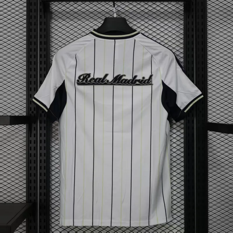 Real Madrid Spieler-Trikot Baseball-Edition 2025/26 - Weiß