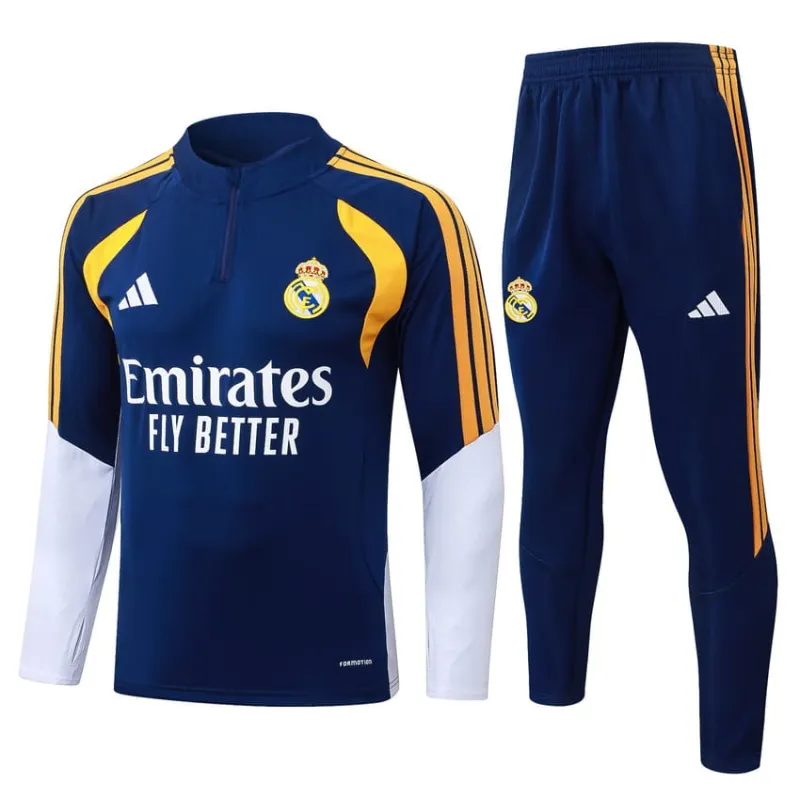 Real Madrid 2026/27 Tracksuit Dark Blue