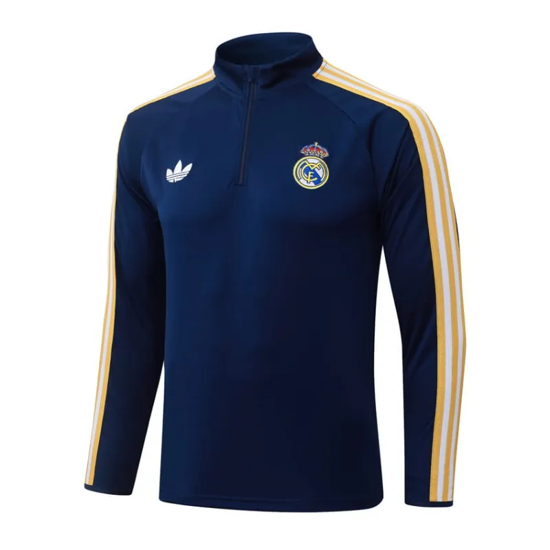 Real Madrid 2026/27 Tracksuit Dark Blue