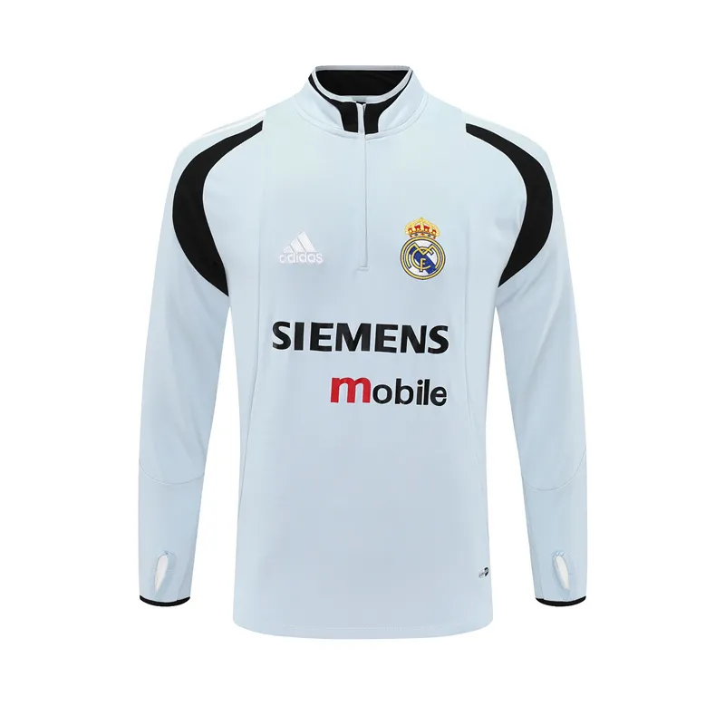 Real Madrid 2004/05 Vêtements de Sport Vintage Gris Clair