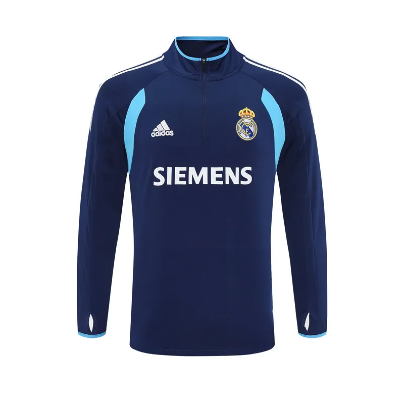 Real Madrid 2005/06 Vintage Sportbekleidung Königsblau