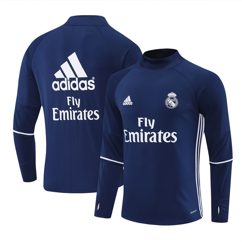 Real Madrid 2016/17 Vintage Sportbekleidung Blau
