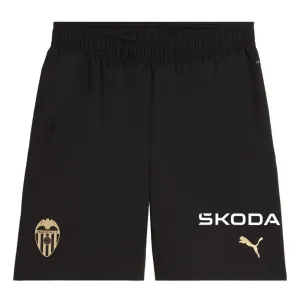 Pantaloni corti di casa di Valencia 2024/25 - Nero