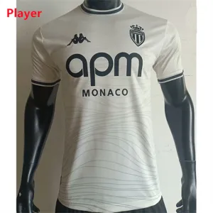 Maglia della versione per giocatori all'estero di AS Monaco 2024/25 - Bianca