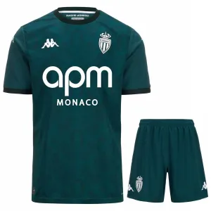 Maglia + short fuori casa 2024/25 per bambini di Monaco - Verde