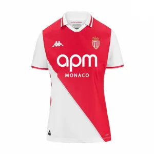 Maglia femminile di AS Monaco per la stagione 2024/25 in campo da casa - Bianca