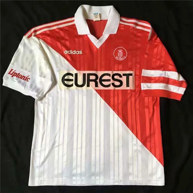 AS Monaco Retro-Trikot 1995/96 Heimspiel - Weiß/Rot