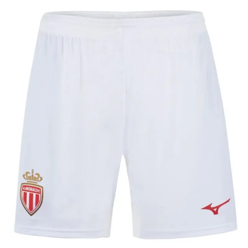 Camiseta local infantil + pantalones cortos de Pogba en el AS Monaco 2025/26 - Blanco/Rojo