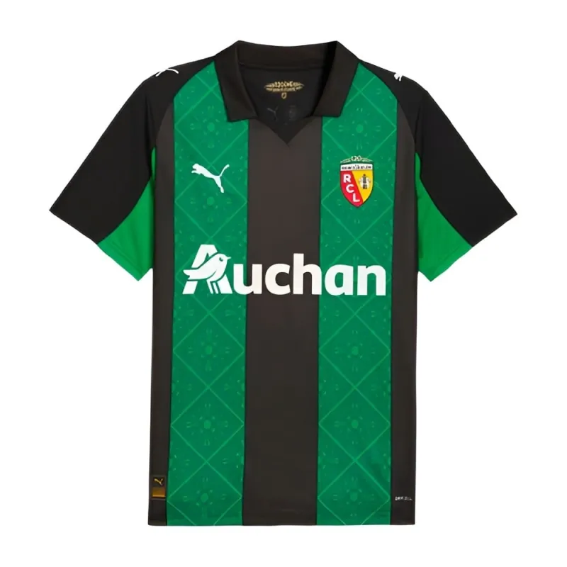 RC Lens 2025/26 Frauen-Auswärtstrickot - Grün/Schwarz