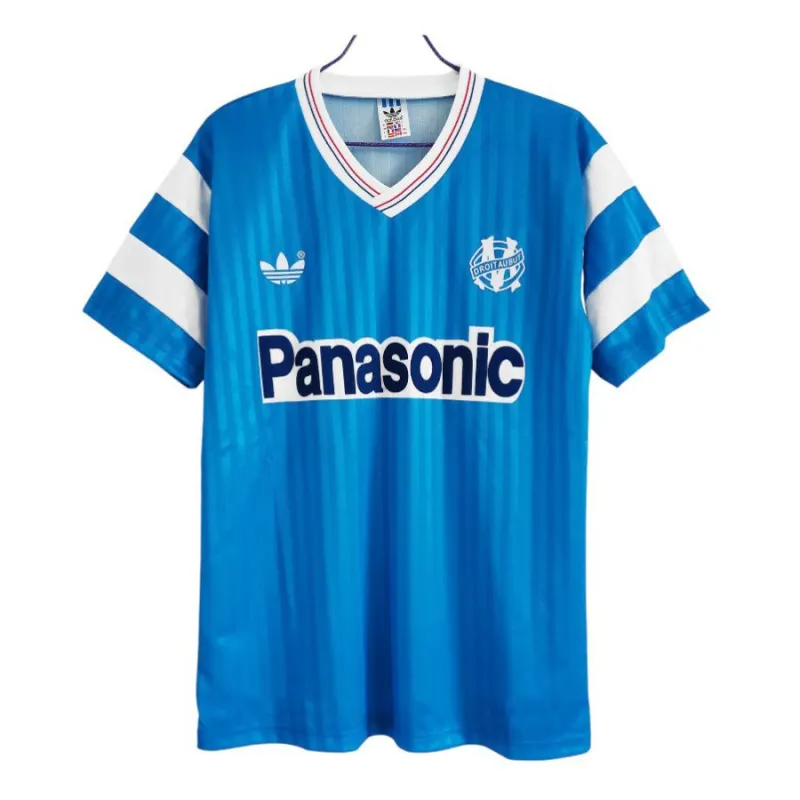 Marseille 1990/91 Retro Away Jersey - Blue