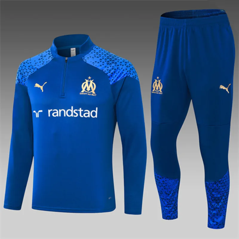 Olympique de Marseille children's tracksuit for 2024/25 - Blue