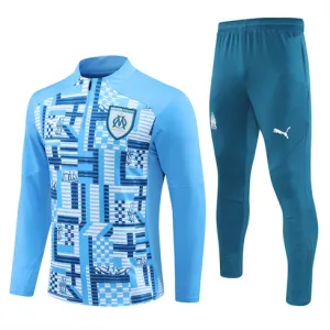 Olympique de Marseille children's tracksuit for 2024/25 - Blue