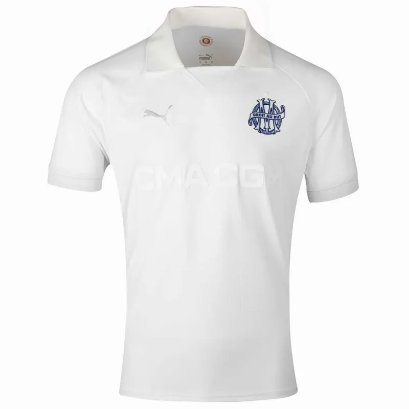 Marseille Kids' 2024/25 125th Anniversary Jersey - White