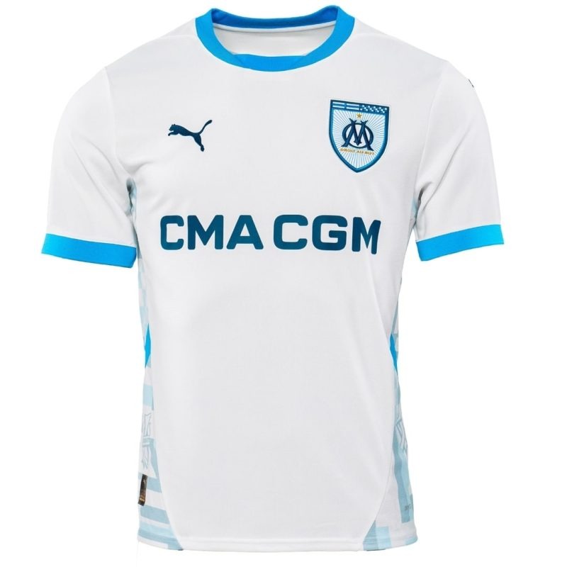 Marseille Kids' 2024/25 Home Jersey Set - White