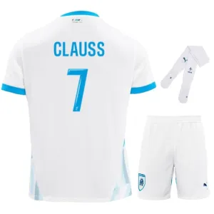 CLAUSS Marseille 2024/25 Home Kids Jersey Set - White