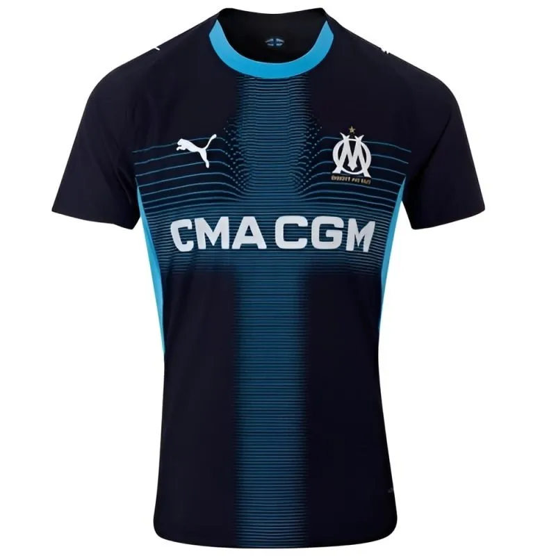 Marseille HARIT Kids' Jersey Set 2025/26 Away - Blue