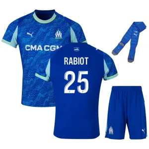 Marseille RABIOT 2025/26 Third Kids’ Kit - Blue