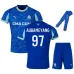 Marseille AUBAMEYANG 2025/26 Troisième Kit Enfant - Bleu