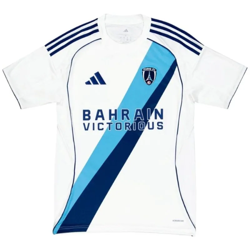 Paris FC 2025/26 kids away jersey set white