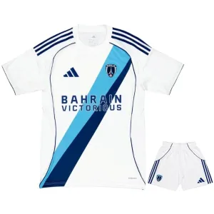 Paris FC 2025/26 set maglia trasferta bambino bianco