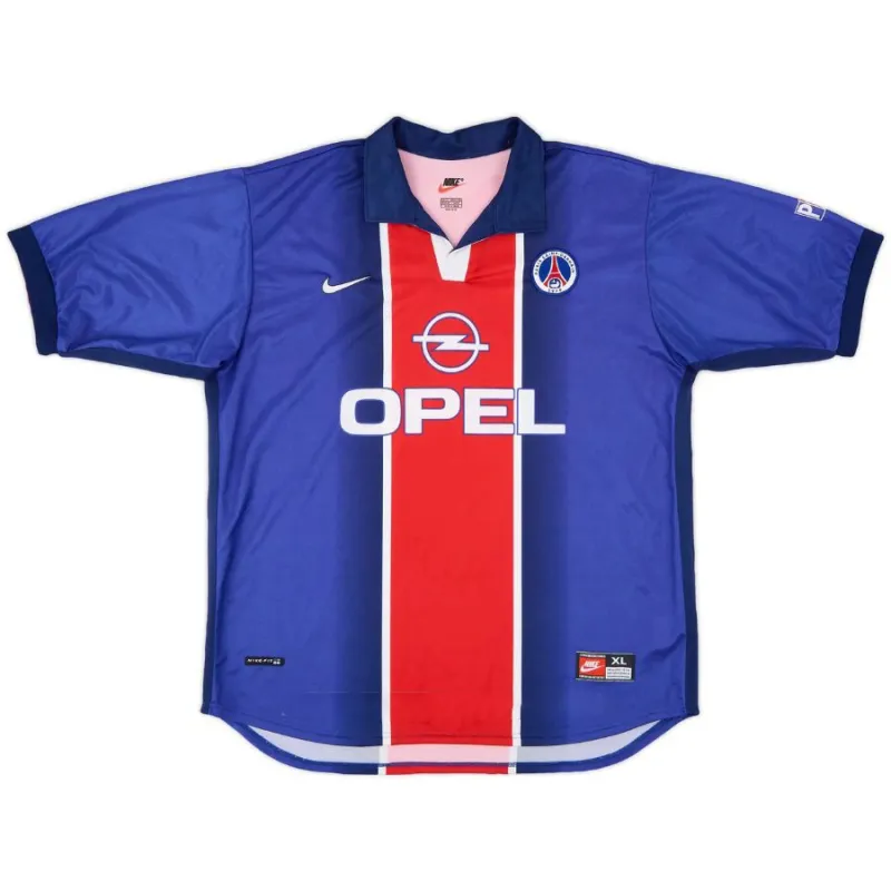 Paris Saint-Germain OKOCHA 1998/99 Camiseta retro local - Azul/Roja