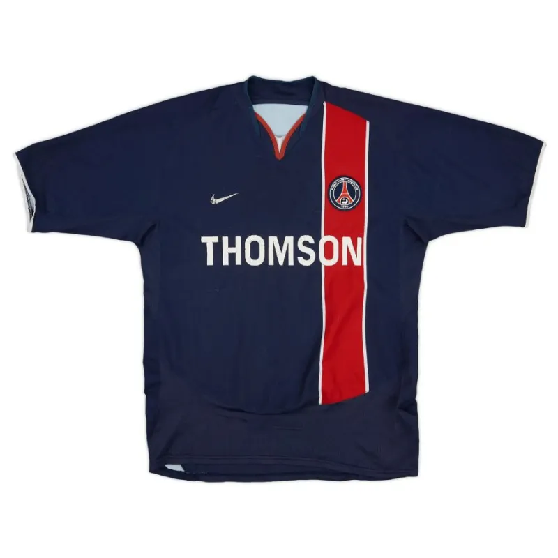 Paris Saint-Germain 2003/04 Retro-Heimtrikot - Blau/Rot