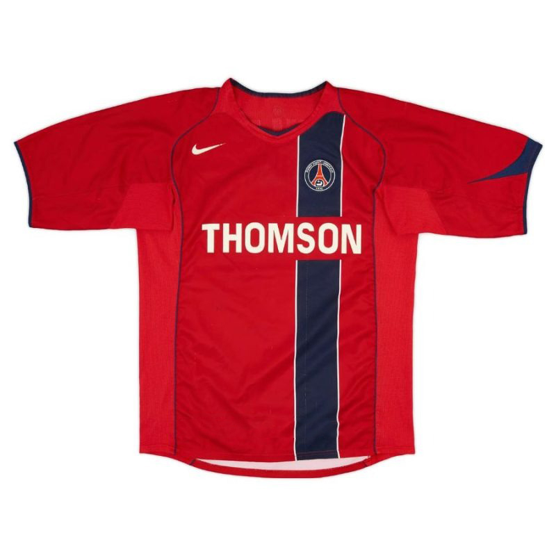 Paris Saint-Germain PAULETA 2004/05 Maillot extérieur rétro - Rouge