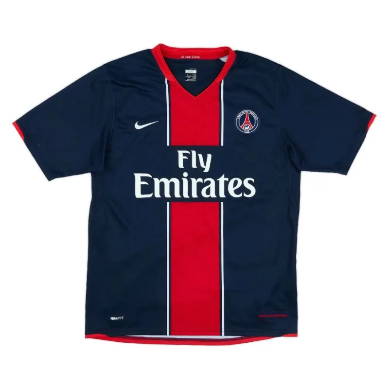 Paris Saint-Germain 2007/08 Retro Home Jersey - Blue/Red