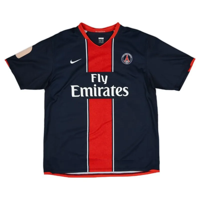 Paris Saint-Germain GIULY 2007/08 Retro-Heimtrikot - Blau/Rot